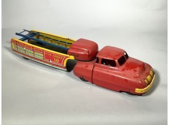 Vintage Wyandotte Pressed Tin Lithographed Fire Truck (CTF20)