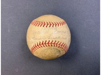 1920s-30s Pittsburgh Pirates Autographed Baseball (CTF10)