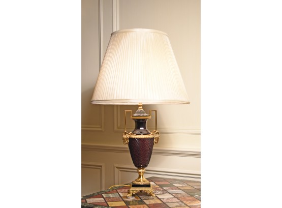 French Bronze Mounted Amethyst Lamp (CTF20)