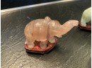 Five Chinese Carved Hardstone Elephants (CTF10)