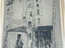 Irving Nurick Etching Paris 1928, Street Scene Antiques (cTF10)