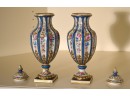 Pr. French Porcelain Sevres Urns (CTF10)