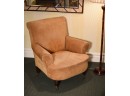 Antique Nubuck Leather Upholstered Club Chair (CTF20)