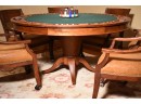 CA House Cherry Poker Table & Six Chairs (CTF80)