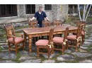 Vintage Pine Dining Chairs, 8pcs. (CTF60)