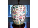Antique Chinese Porcelain Table Lamp (CTF10)