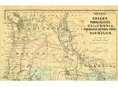 Antique Colton's Map, Western America 1860 (CTF10)