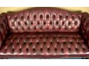 Tufted Leather Camel Back Couch (CTF40)