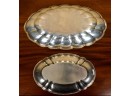 Two Sterling Bread Dishes (CTF10)