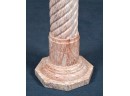 Vintage Variegated Rose Marble Pedestal (CTF50)