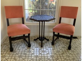Vintage Barley Twist Chair And Stand (CTF20)