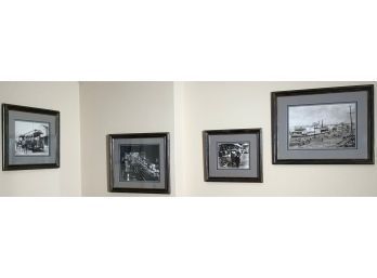 Four Black & White Framed Prints Of Early Photographs (CTF40)