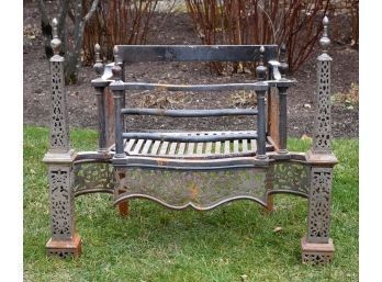 Antique French Steel Fireplace Set (CTF30)