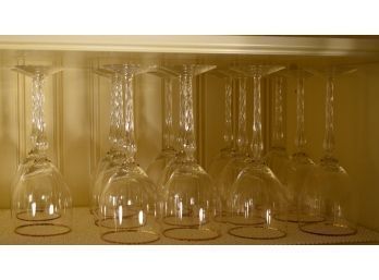 14 Lenox Monroe Gold Rim Red Wine Glasses (CTF20)