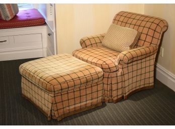 Quality Custom Club Chair & Ottoman (CTF30)