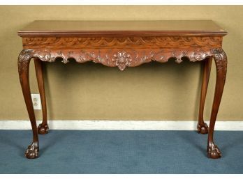 Chippendale Style Mahogany Console Table (CTF30)