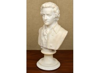 Mozart Alabaster Bust Carving (CTF20)