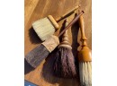 Four Antique Natural Bristle Brushes (CTF10)