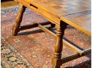 Vintage Parquetry Draw Leaf Table (CTF30)
