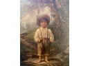 Prangs Chromos Whittiers Barefooted Boy Colored Print (CTF10)