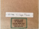 Chauncey Ryder Etching, The Wilton Village Farm (CTF10)