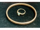 14k Gold Bracelet And Opal Ring (CTF10)