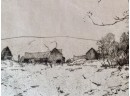 Chauncey Ryder Etching, The Wilton Village Farm (CTF10)