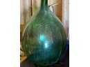 Large Green Glass Demijohn Bottle (CTF20)