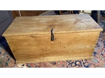 Antique English Pine Blanket Box (CTF30)