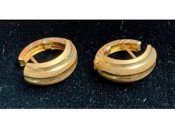18k Gold Huggie Earrings (CTF10)