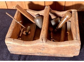 Antique Tool Box And Tools (CTF10)