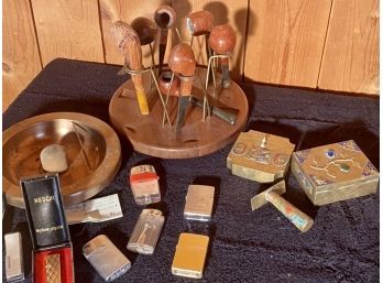 Vintage Pipes, Ash Trays, Lighters (CTF10)