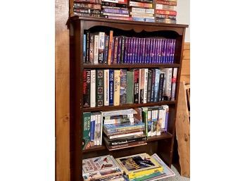 Bookcase With Approx. 100 Books - On Site Pick Up Only