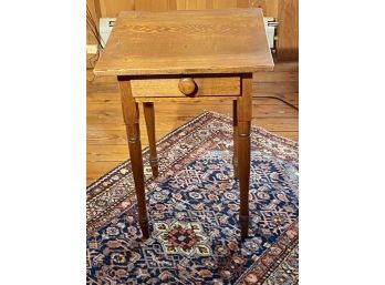 Antique Oak One Drawer Stand (CTF10)