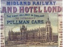 Midland Railway Grand Hotel London Tin Advertising Sign (CTF20)