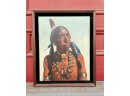 Harl Nobles Oil On Board, Native Portrait (CTF10)