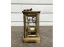 Antique Brass Carriage Clock And Opera Glasses (CTF20)