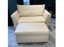 Ethan Allen Love Seat And Ottoman  (CTF40)