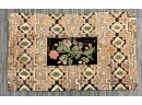 Hooked Rug With Central Floral Medallion (CTF10)
