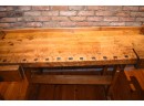 Exceptional Antique Maple Carpenters Work Bench (CTF50)