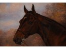 E. Leone Seavey-Lucas Oil On Canvas, Portrait Of Horse (CTF10)