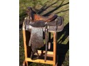 Vintage Rowel Sadde Co. Leather Western Saddle (CTF20)