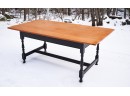 Duncan Tingley Custom Made Tiger Maple Dining Table (CTF40)