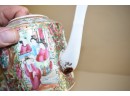 19th C. Rose Medallion Vase And Teapot (CTF20)