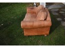 Vintage Leather Center Leather Loveseat (CTF40)