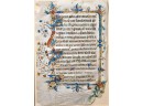 Early English Illuminated Book Of Hours Page (CTF20)