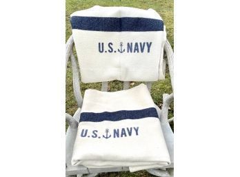 Two Faribault Woolen Mills Co. US Navy Blankets (CTF20)