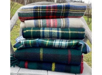 Faribault & Other Wool Tartan Throw Blankets  (CTF20)