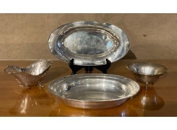 Vintage Sterling Table Wares, 4pcs, 31.5toz (CTF10)