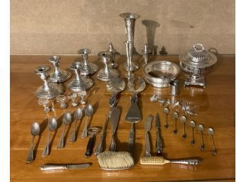 Weighted Sterling And Other Vintage Tableware, 44pcs (CTF20)